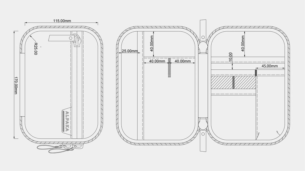 ALPAKA Admin Pouch / EDC / geantă / organizator / ca nou