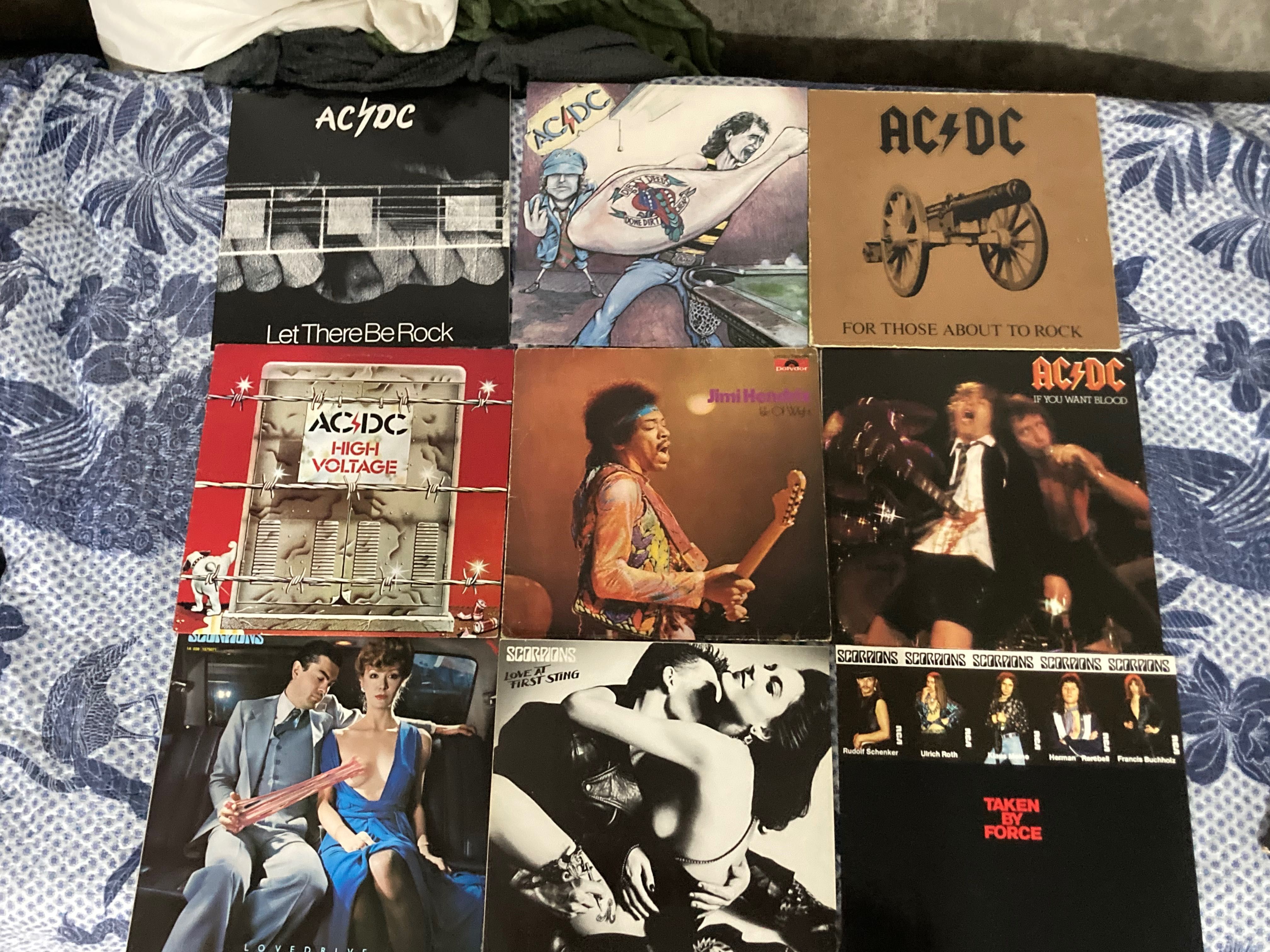 Kiss ,AC/DC ,Deep Purple, Rainbow, Scorpions, плочи (LP) винил