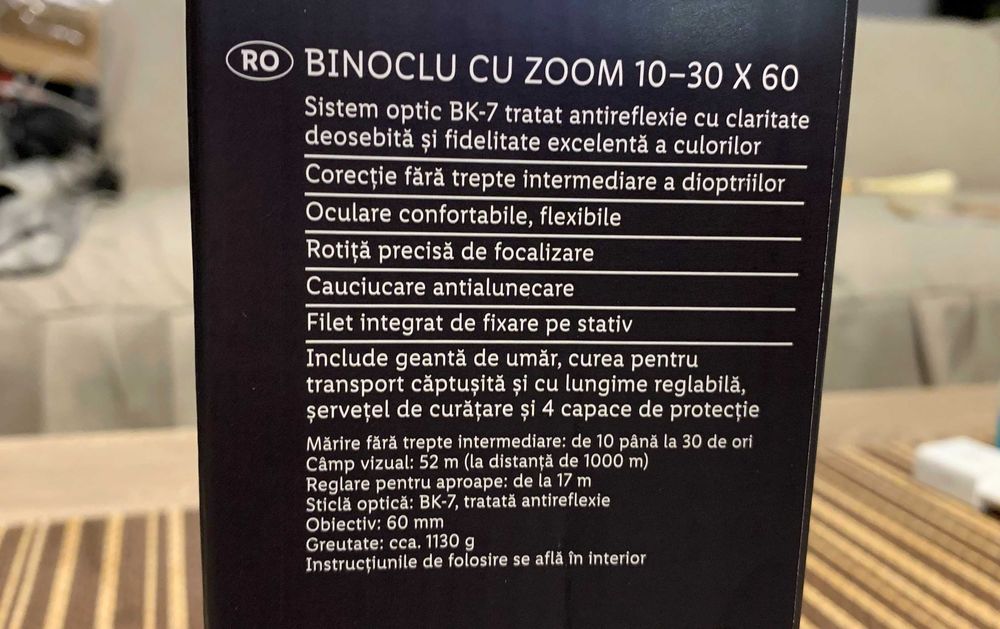 Binoclu , drumetii, joaca etc Scout 10 - 30 x 60 BK-7 - nou