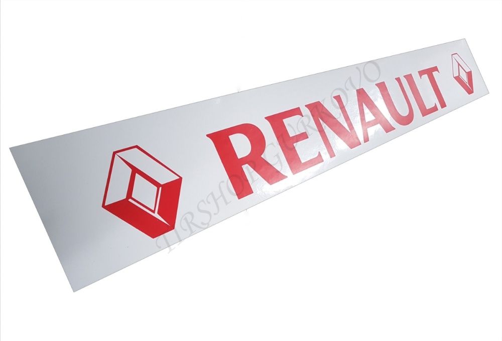 Гумен калобран/предпазител за камион/ремарке Рено/Renault бял