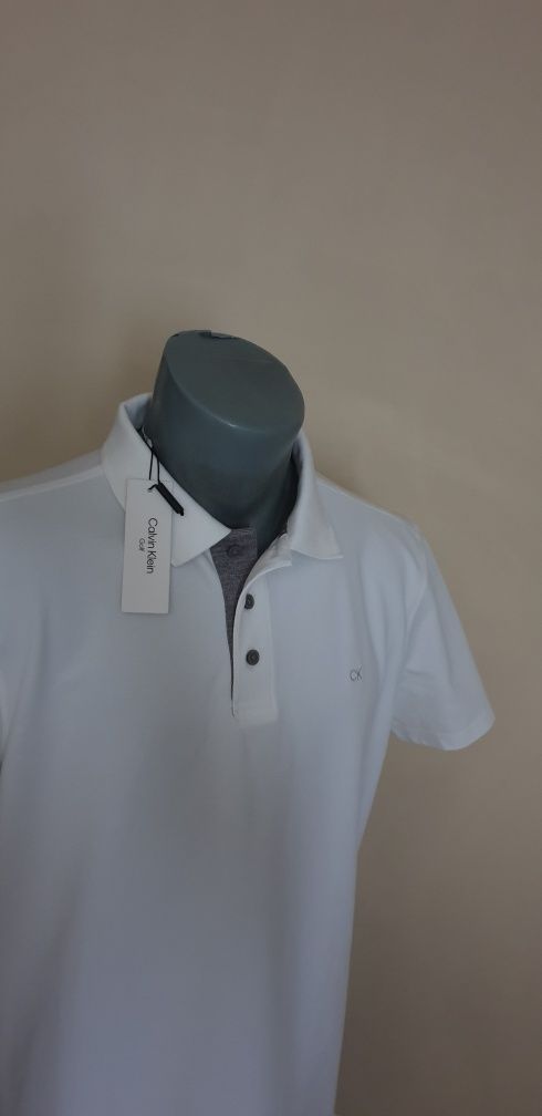 Calvin Klein  Stretch Pique Cotton  M НОВО! ОРИГИНАЛ! Мъжка Тениска!