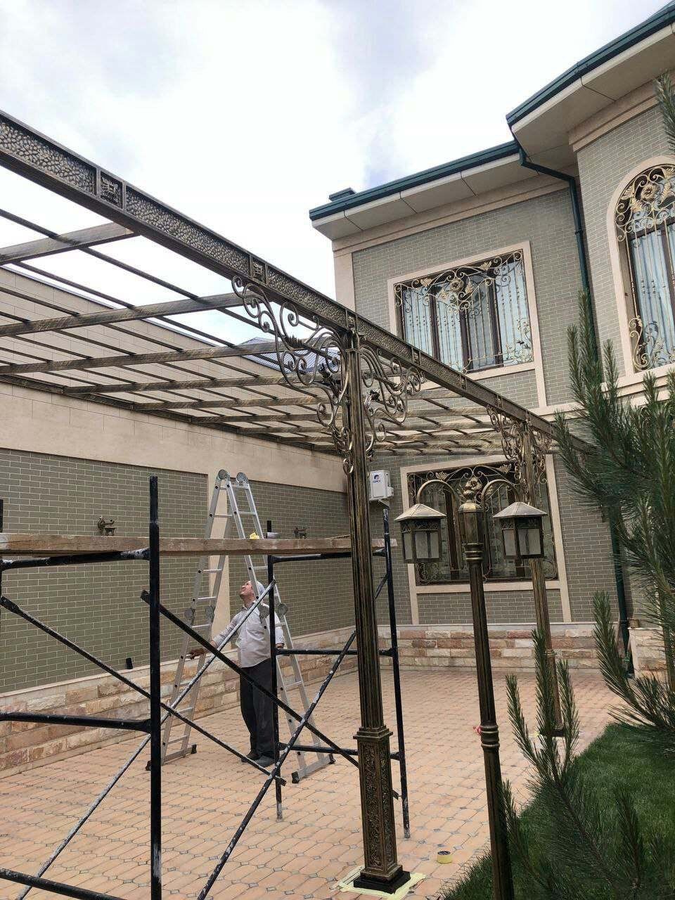 Навес казирок перилла решетка