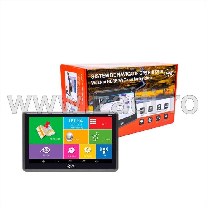 GPS cu camera PNI S916 - Waze, Camere radar - Harti noi