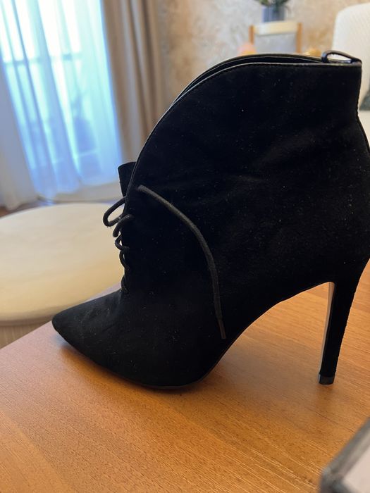 Botine piele intoarsa Nissa