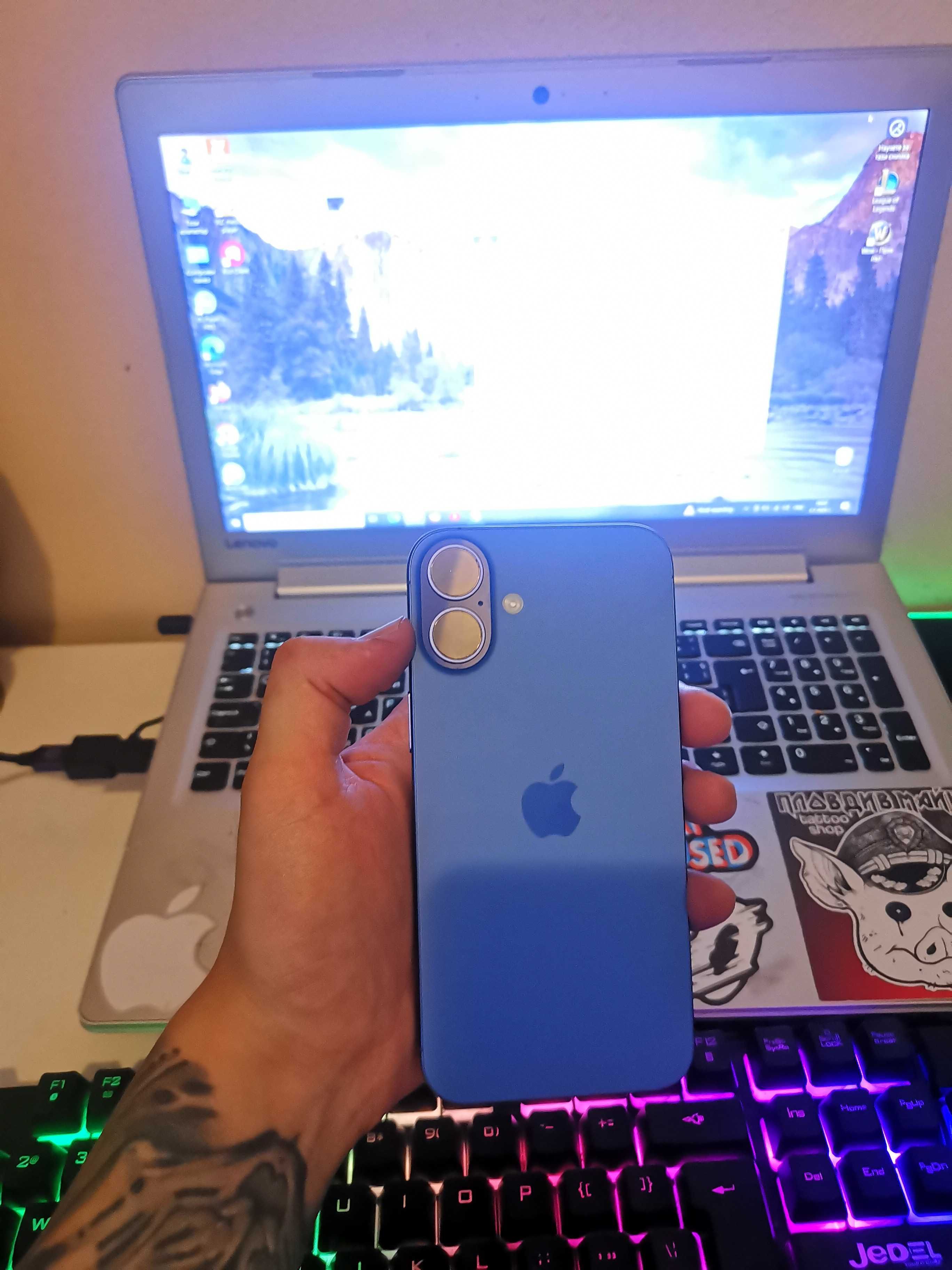 Iphone 16 + 256  не различим от нов