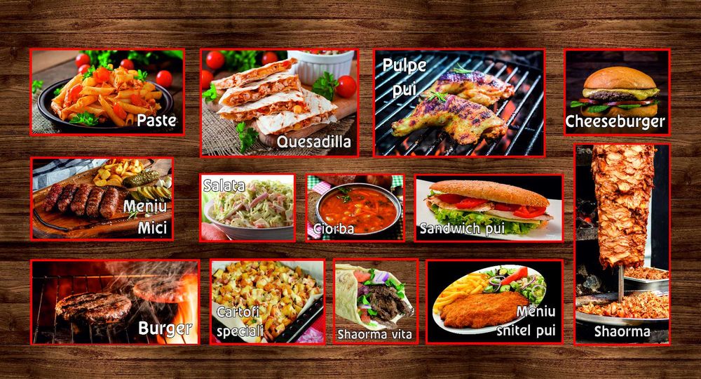 Autocolante fast food,litere volum,mesh,tapet,bannere,brichete