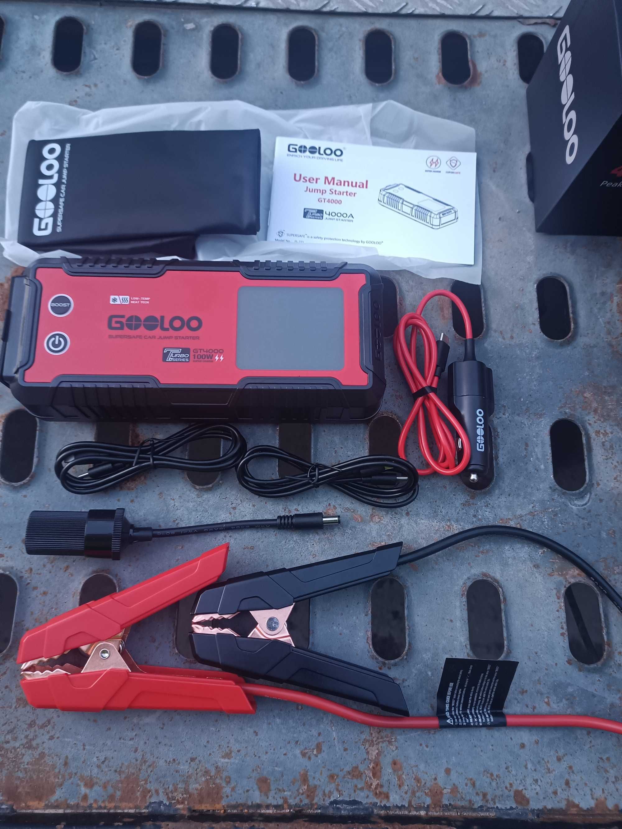Стартерно устройство бустер jump starter GOOLOO GT4000