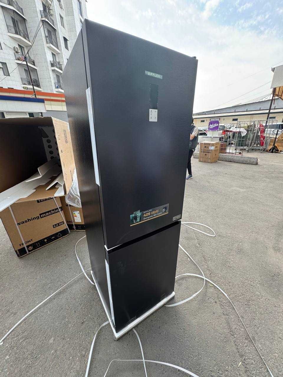 Холодильник ZIFFLER RFBF-409DI Inverter No Frost Metal Cooling