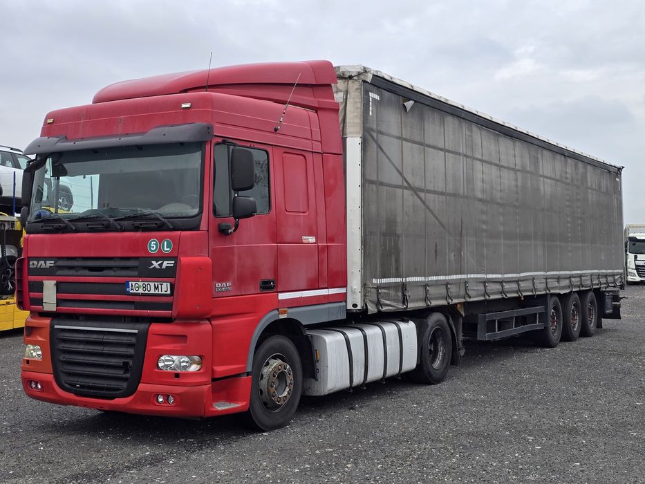 Vând ansamblu DAF + Remorcă Schmitz Coil-Liner