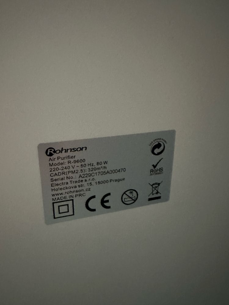 Rohnson R-9600 Pure Air Въздухопречиствател