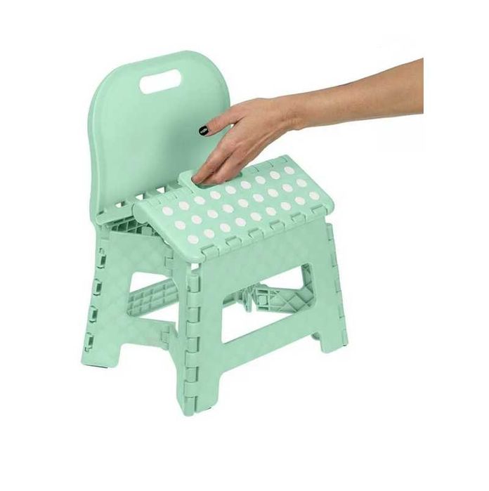 Сгъваемо столче - стъпало за деца Mercado Trade, С дръжка, Зелен