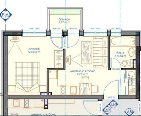Продава се Двустаен апартамент в София, Витоша - 50 кв.м за 1900 €/кв.м - Снимка #1