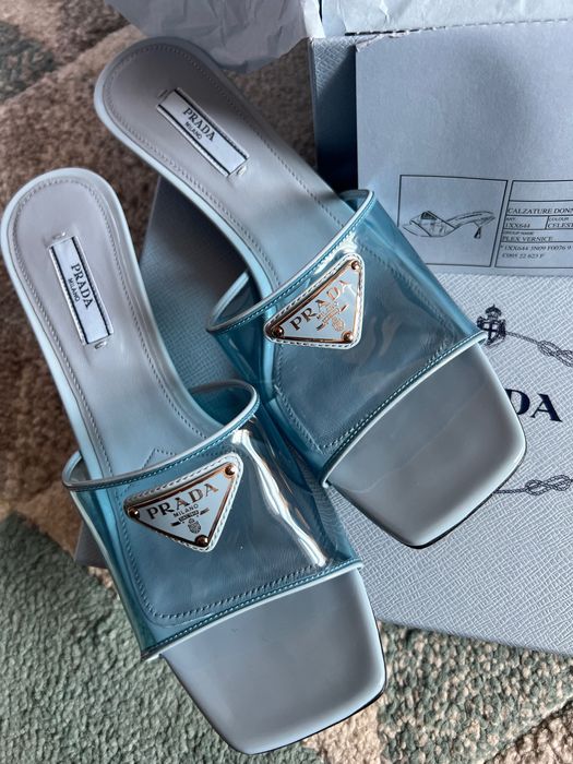 Sandale Prada mules leather plexiglass