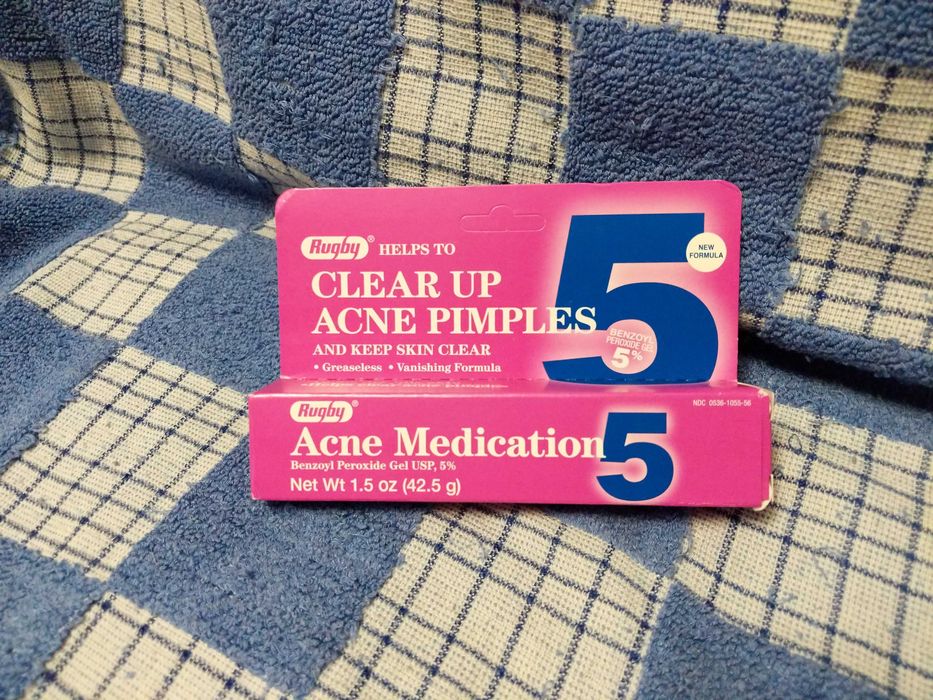 Rugby Acne Medication Бензоила Пероксид 5% Гель против прыщей акне