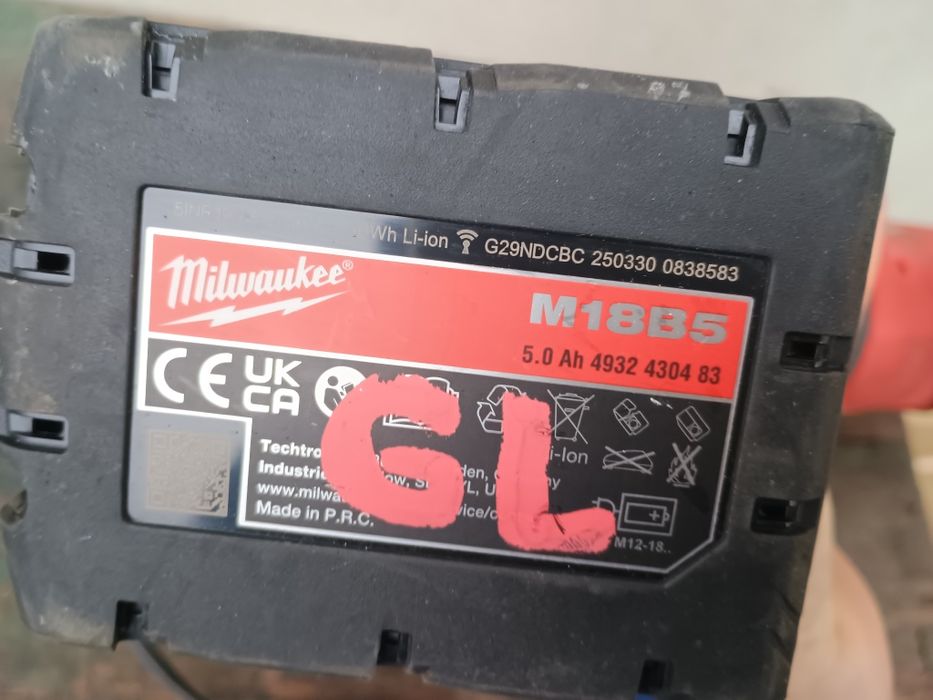 Flex milwaukee fsag125x baterie 5 ah și încărcător rapid