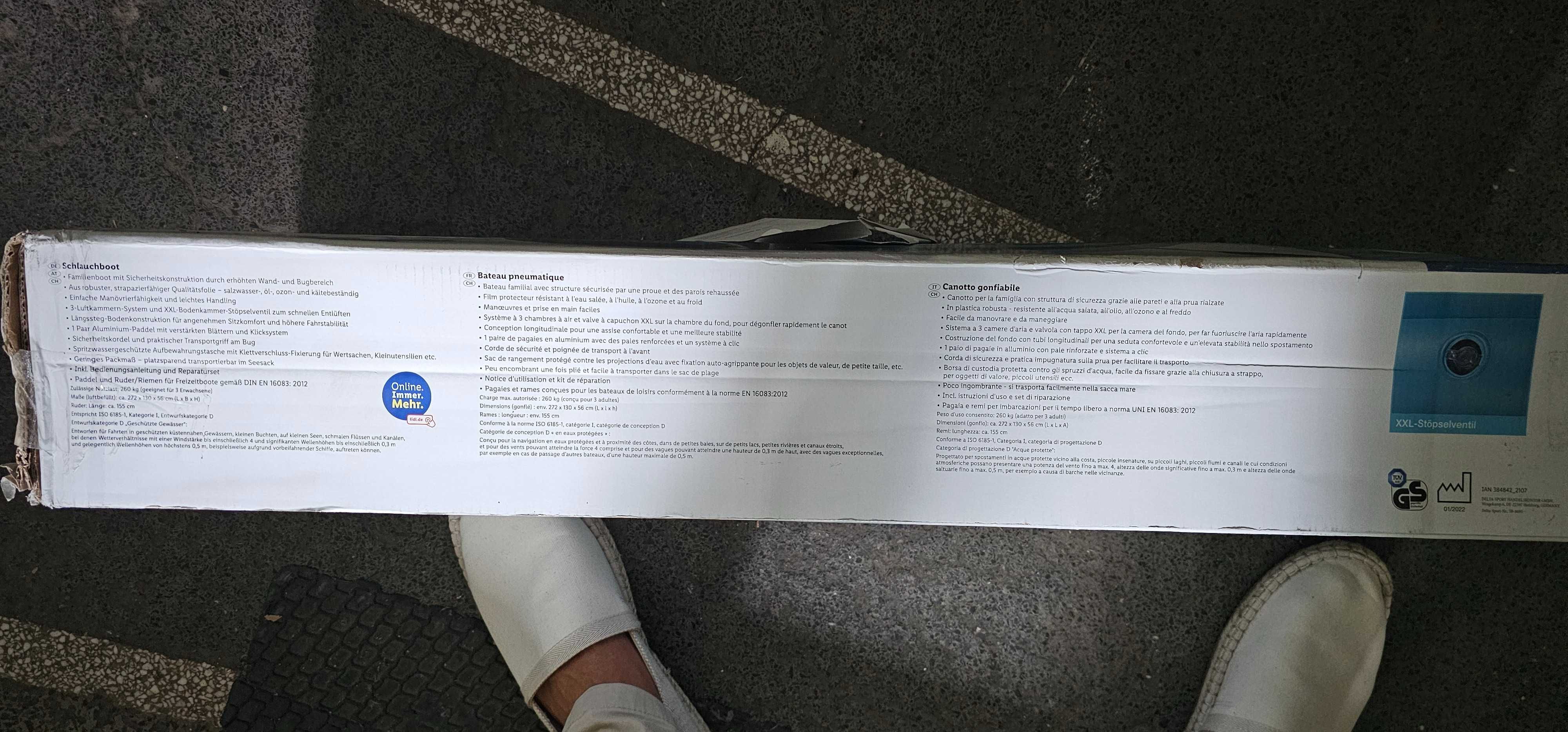 Нова надуваема лодка Crivit от LIDL