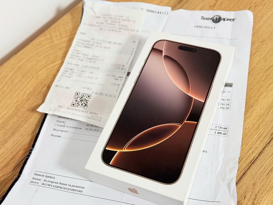 iPhone 16 Pro Max чисто нов Техномаркет!!!