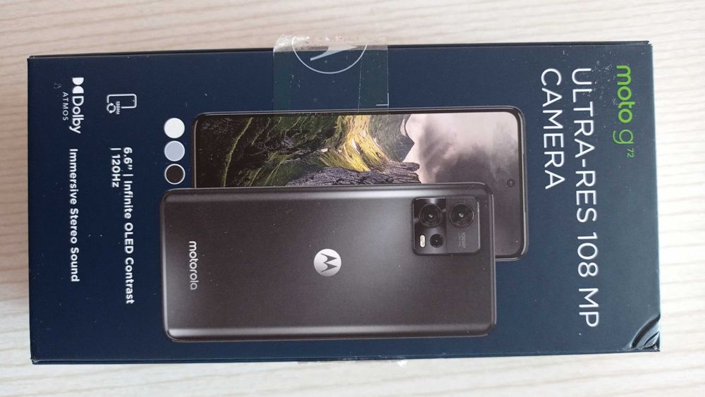 Motorola G72 256 GB със счупен екран + подарък гръб и адаптер