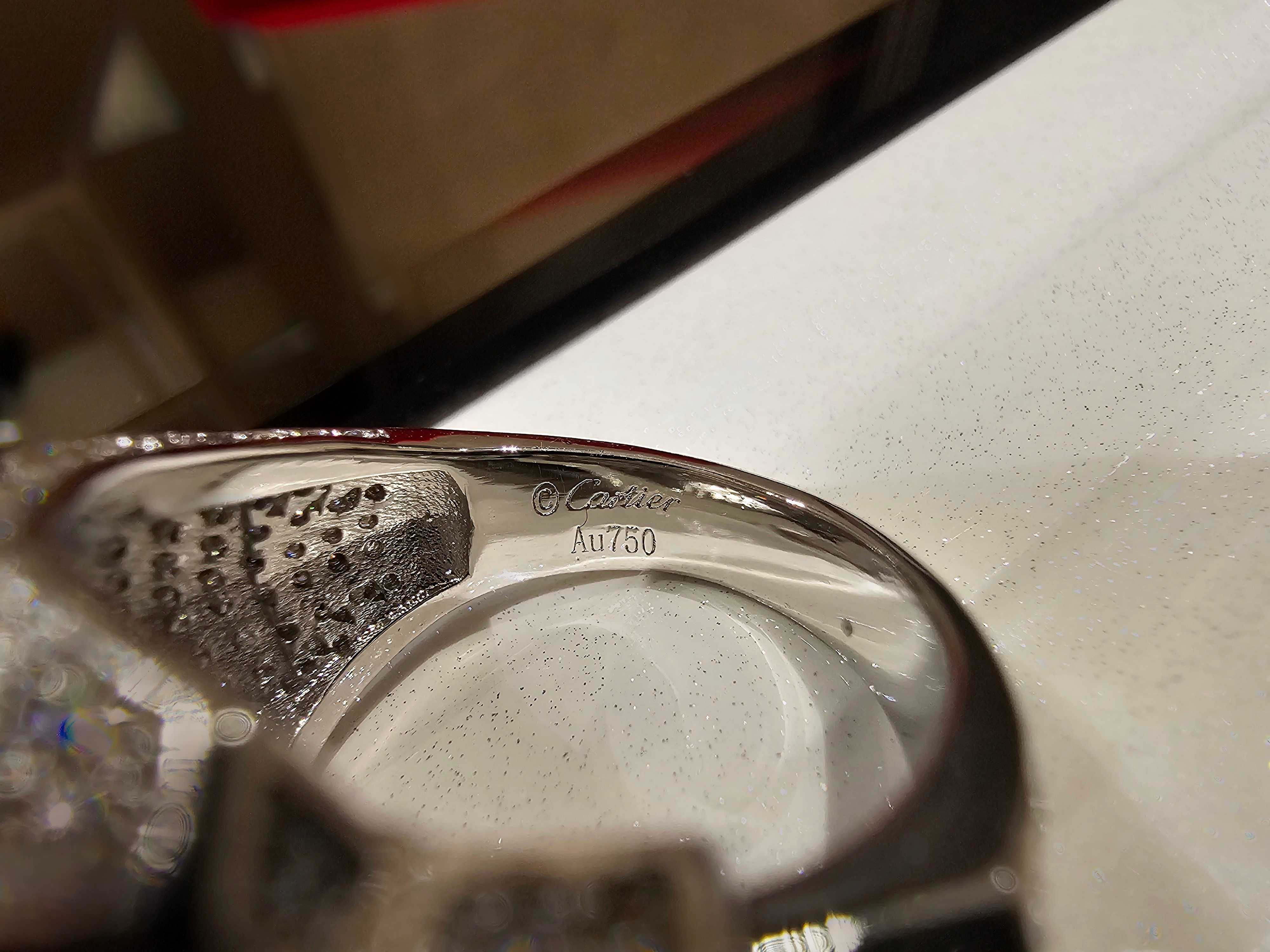 CARTIER Panthere de Cartier Big White Gold Diamonds Пръстен