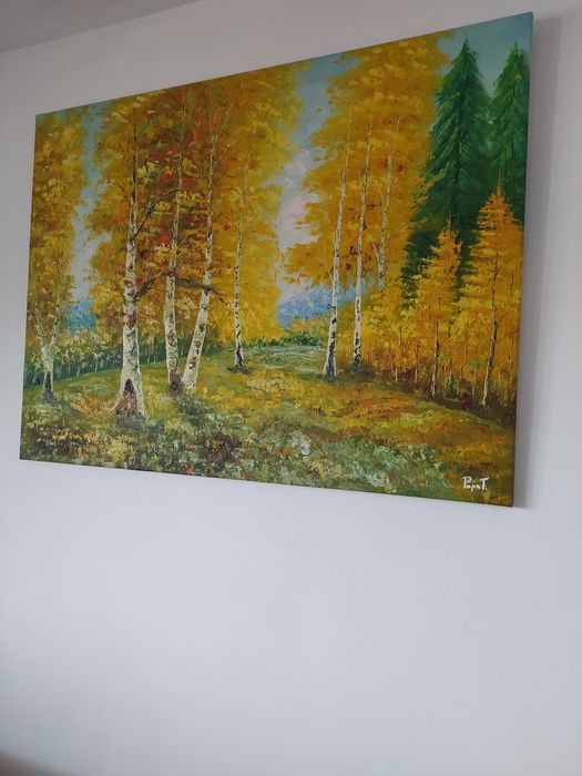 Tablou pictat în ulei cu efect 3D