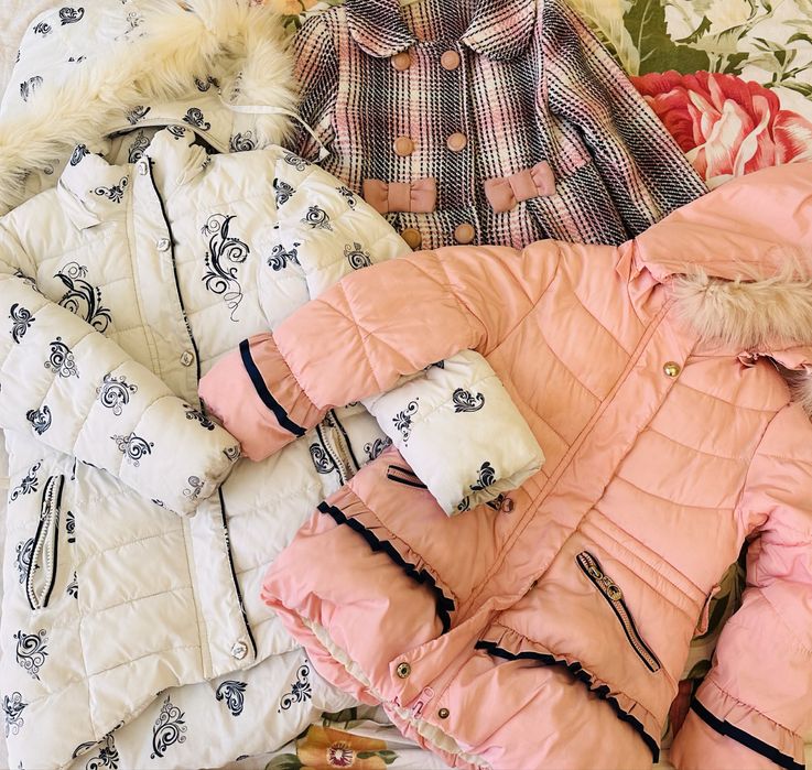 Kurtka,куртка для девочек,oq va pushti rangi bor,6,7 yoshga,qishga