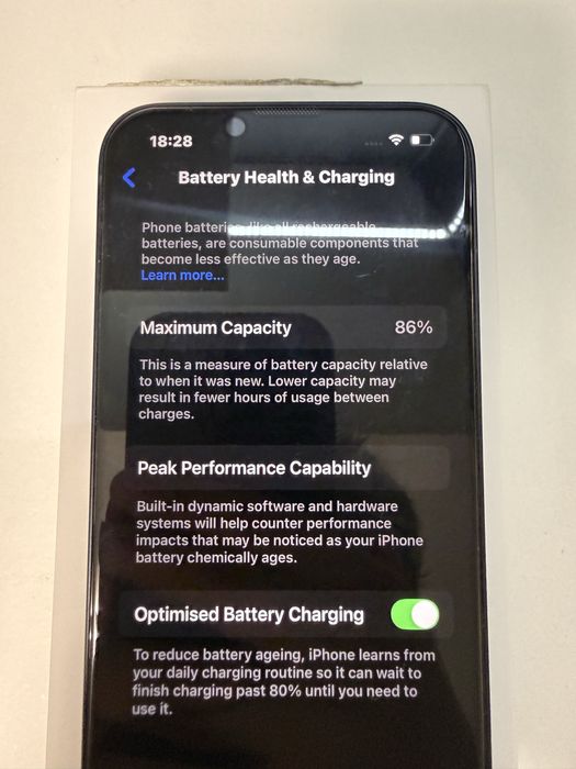Iphone 14 128GB midnight (86% battery health)