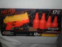 Pistol cu butoias Nerf Cobra RC-6 cu 2 tinte & 12 gloante, noU