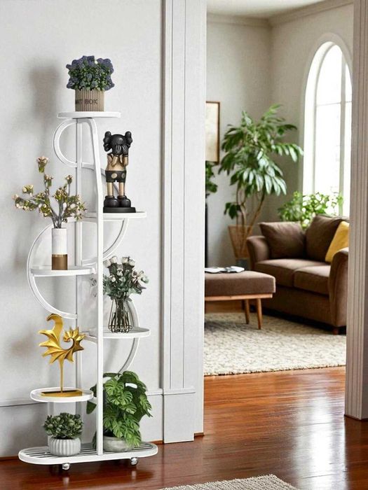 Многослойная металлическая подставка, для цветочных растений