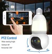 IP камера Tuya Wifi 5MP E27 360° LED светлина крушка лампа