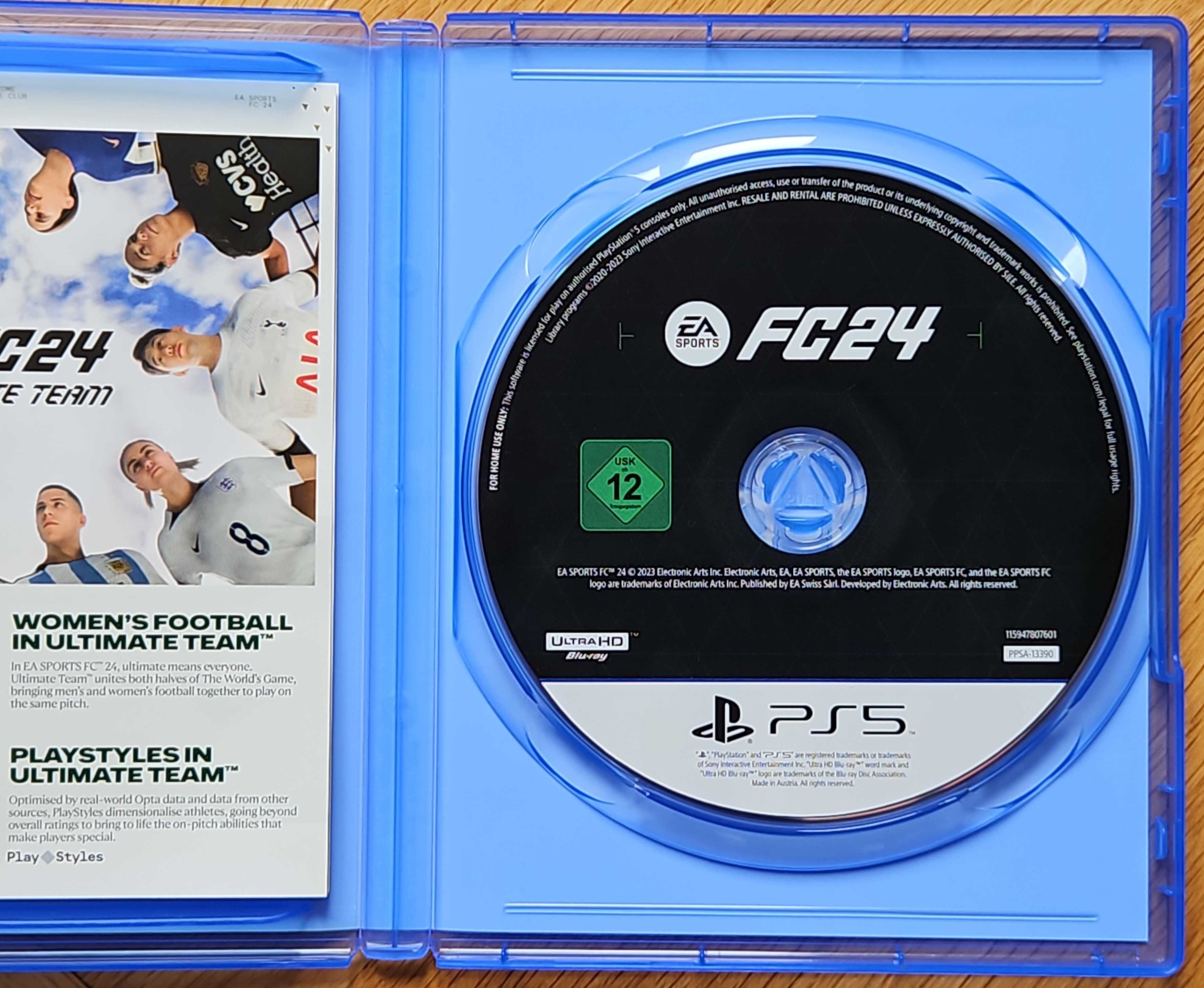 FC24 PS5 Playstation 5 FIFA 2024 FC 24 Плейстейшън диск игра футбол