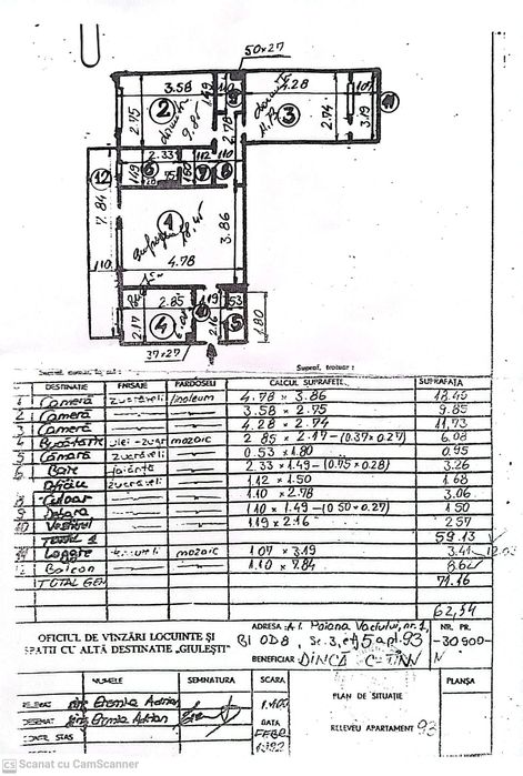 Apartament 3 camere Drumul Taberei Grigore Moisil