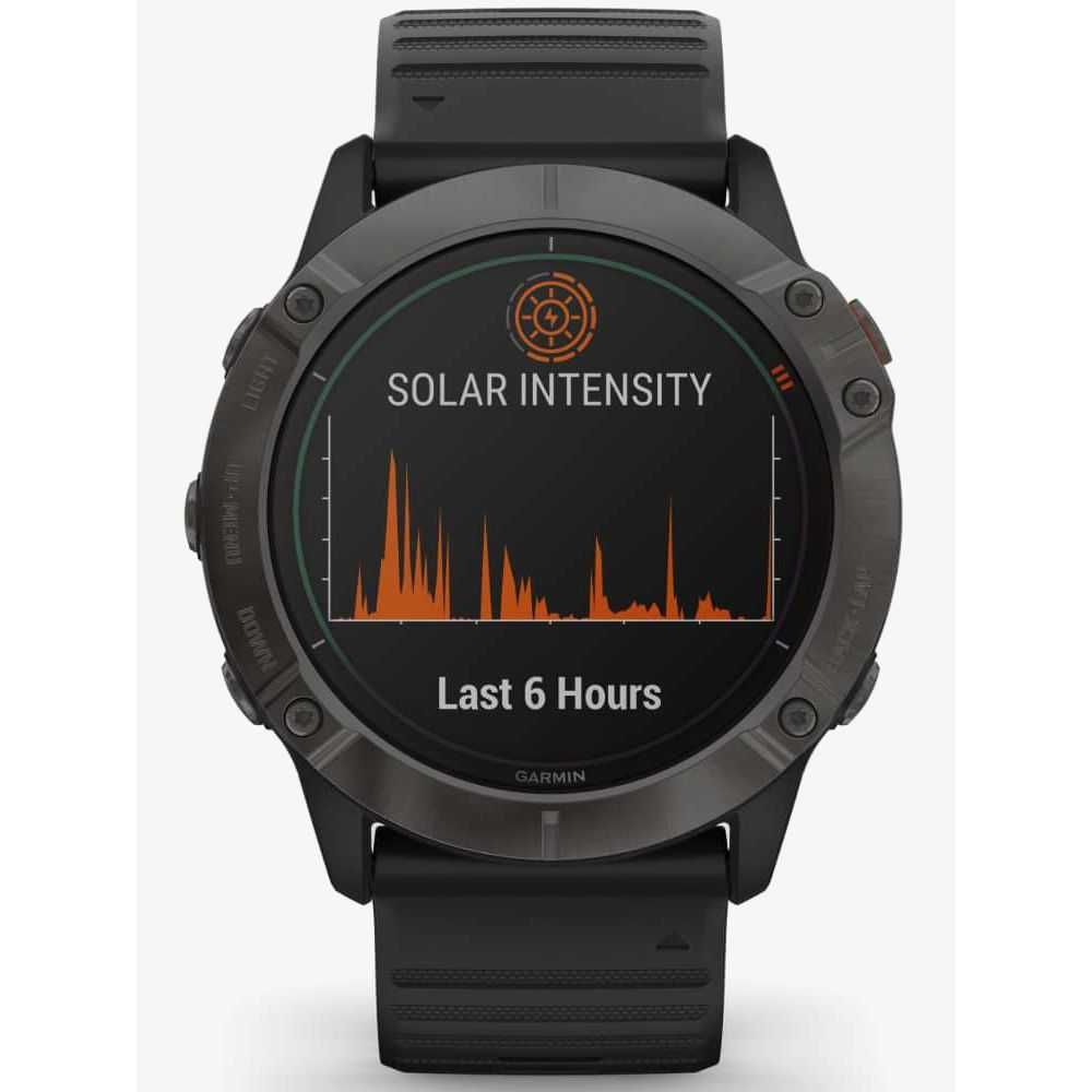 Garmin Fenix 6x Pro Solar (carbon gray DLC titanium)