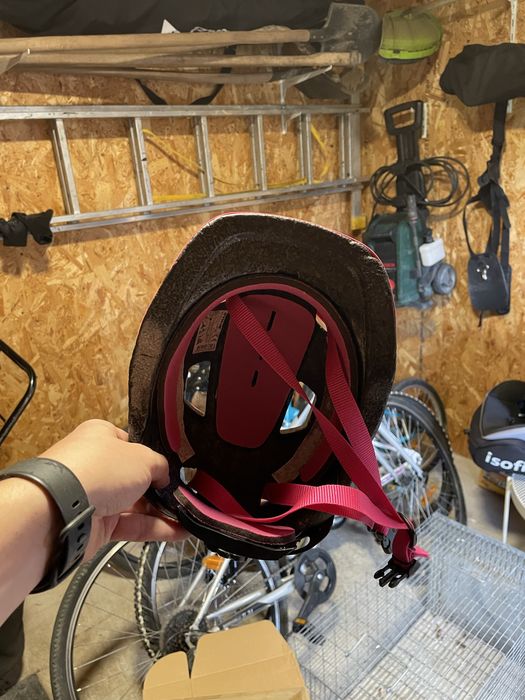 Cască bicicletă copii XS (48-52 cm), roz, în stare bună