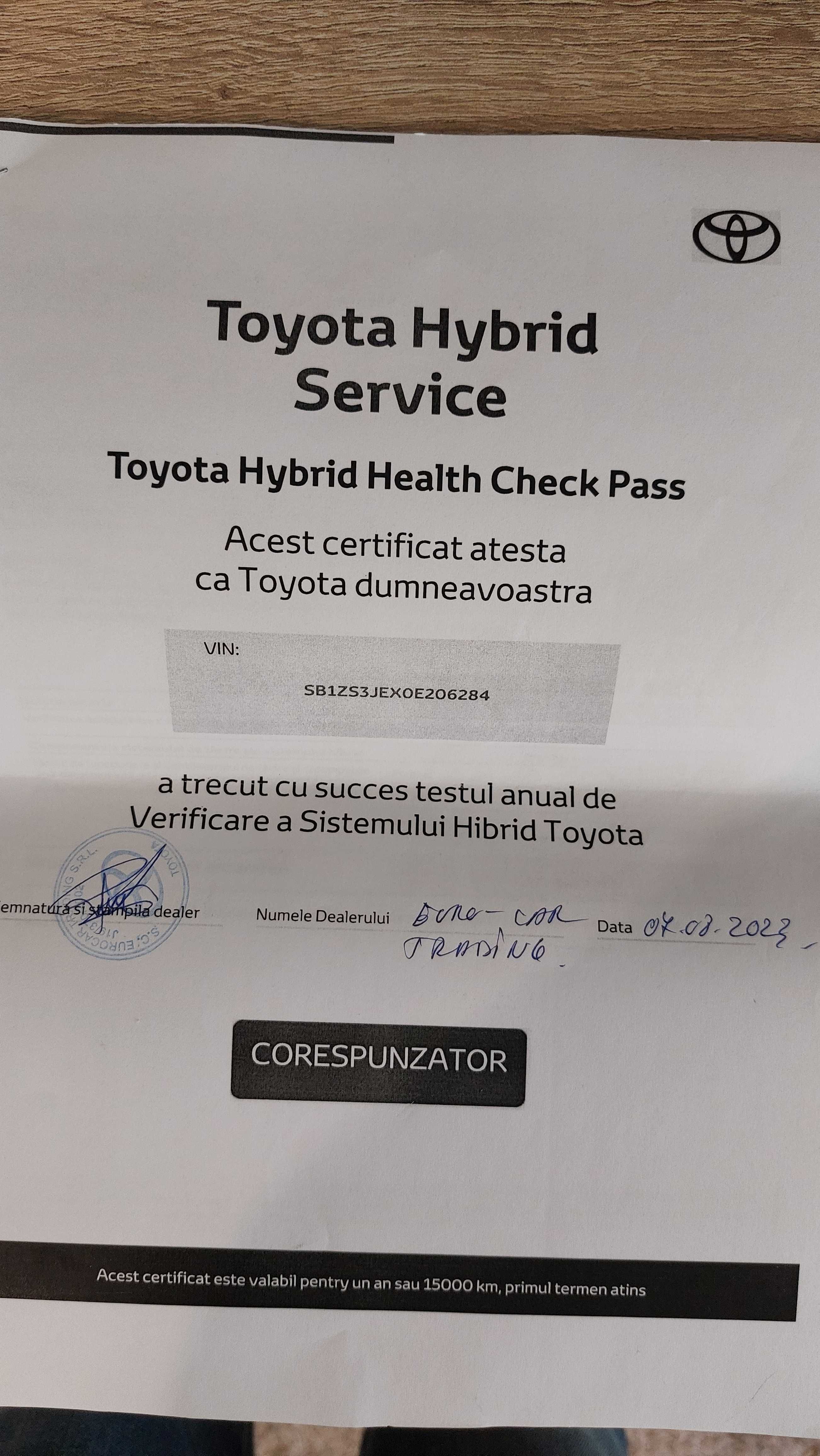 Vand Toyota Auris Hybrid 2016,break,in garantie.