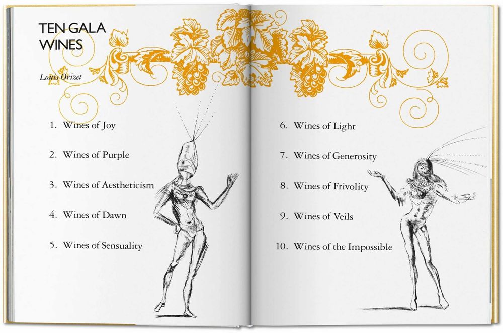 The Wines of Gala - Salvador DALI - ed Taschen carte vinuri arta