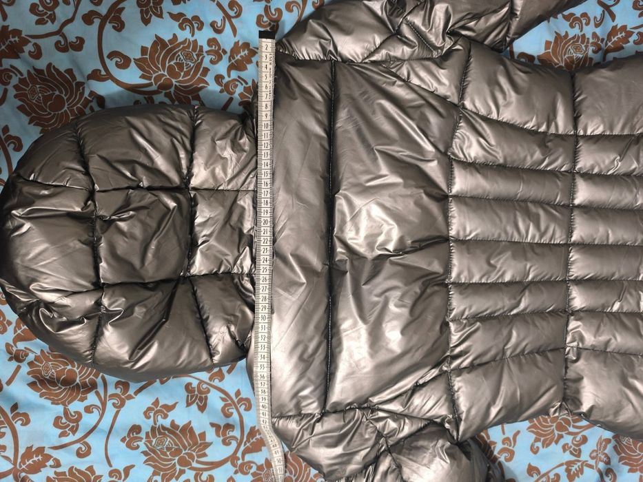 Сребърно зимно дамско яке