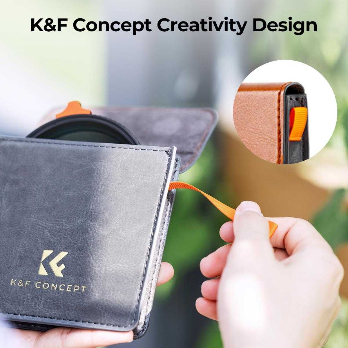 K&F Concept 2 в 1 Black Mist 1/4 + ND2-400 регулируем филтър