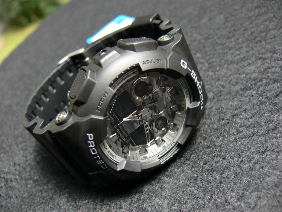 Ceas CASIO G-SHOCK GA-100 ALL BLACK-Negru Mat Sport Nou 2025 !!!