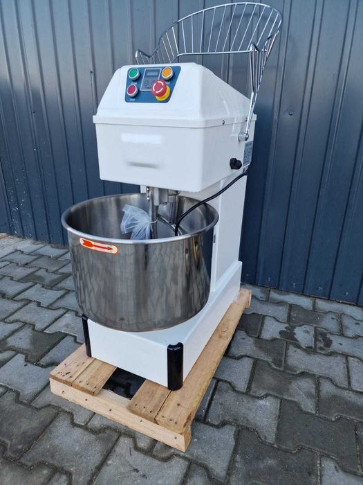 Malaxor aluat cu spirală cap fix, 20 litri, 2 viteze