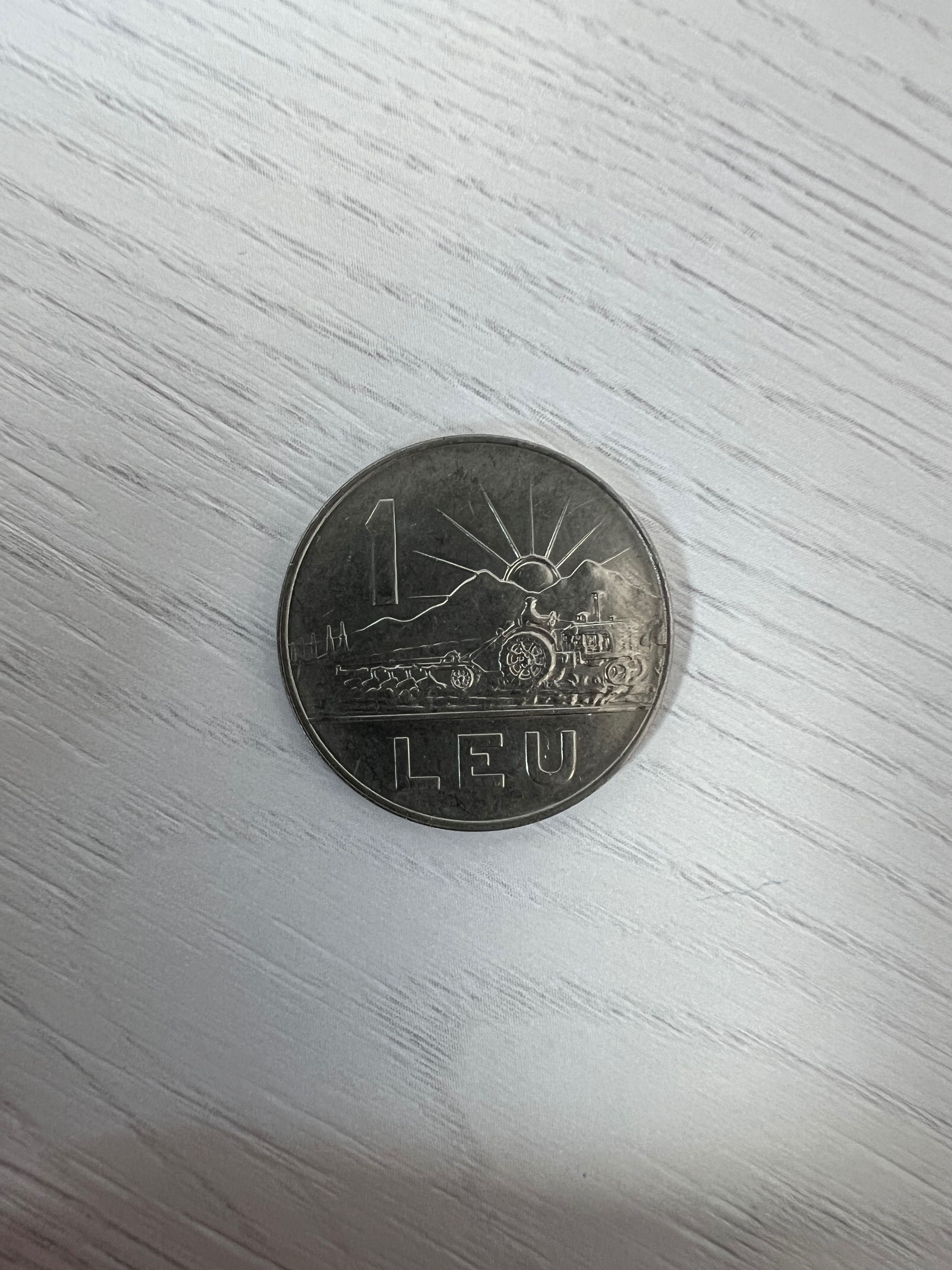 Moneda 1 Leu Republica Socialista Romana 1966