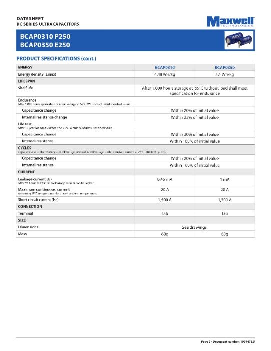 СУПЕР КОНДЕНЗАТОР MAXWELL паке 16V83F 2.7V500F Supercapacitor Ultracap