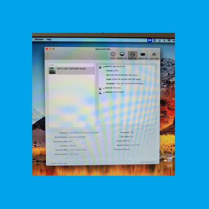 Laptop Macbook Air 13.3" 2017/2018 i5 8GB SSD 128GB - A1466 - 3178