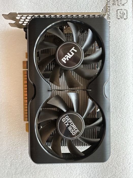 Palit GeForce GTX 1650, 4 ГБ — б/у, хорошее состояние