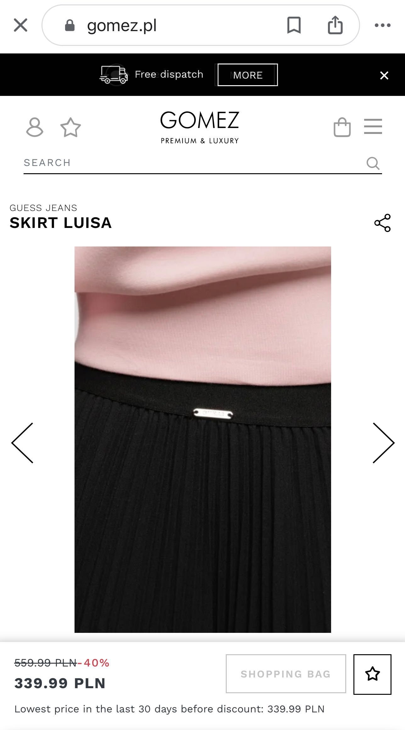 Дълга пола Guess, НОВА , с етикет
