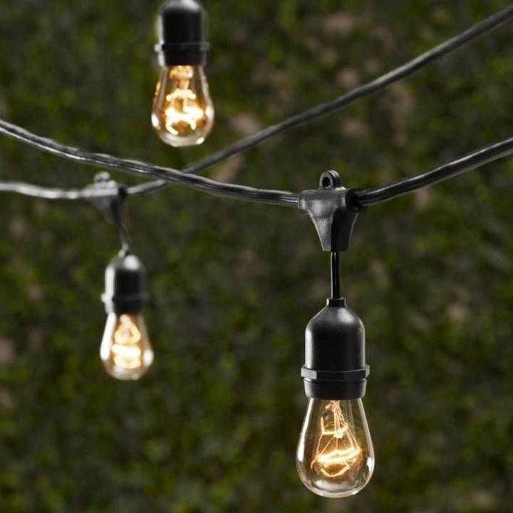Cablu Ghirlanda de exterior STRING 15m 15 becuri E27/ 12W/ 230V IP65
