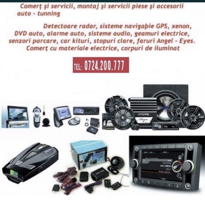 Montaj Alarma auto senzori de parcare navigatie DVD CD Player