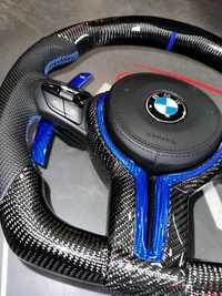 Volan BMW M CARBON / LED / Vibratii / Incalzire / DISTRONIC! SERIA F/E