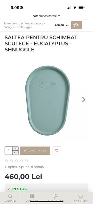 Saltea pentru schimbat scutece Shnuggle