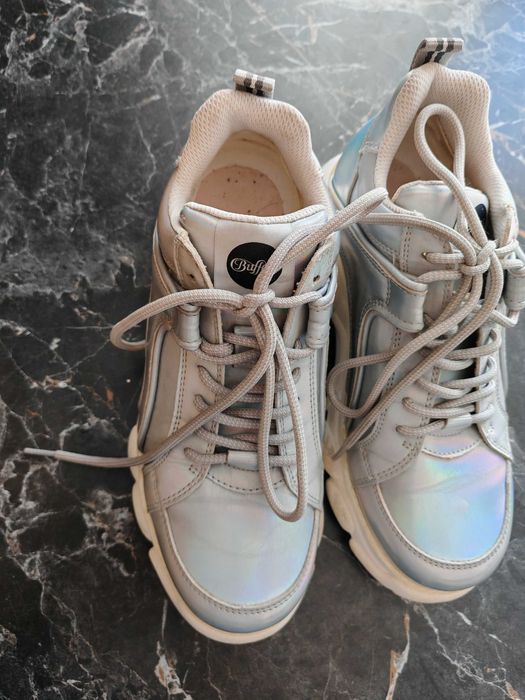 Buffalo CLD Corin Women's Silver Holographic Shiny дамски маратонки 40