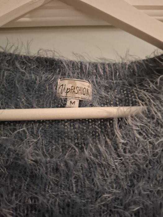 Pulover UpFashion gri turcoaz M